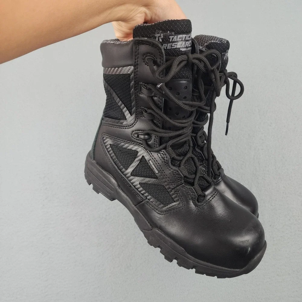 Belleville Tactical Research Boots Mens Size 6.5R Black Side Zip TR998ZWPCT
